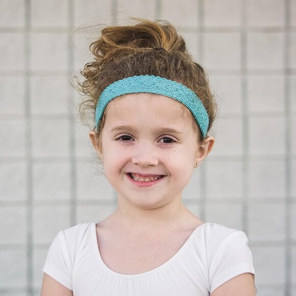 Girls Lace Headbands Set Adjustable No Slip Elastic Dressy Pastel Hair Accessori main image 9